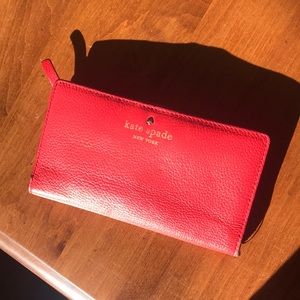 Red Kate Spade Wallet